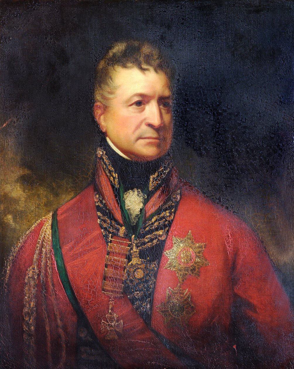 Portret generała porucznika Sir Thomasa Pictona, żołnierza brytyjskiego, ok. 1815 r. autorstwa Sir William Beechey