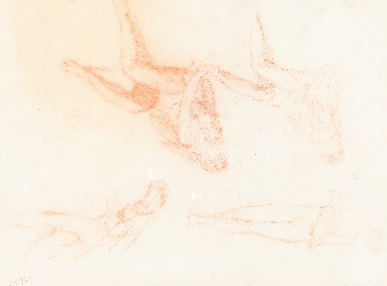 Studia do „Pan mądrych i głupich” [recto] autorstwa Sir William Blake Richmond