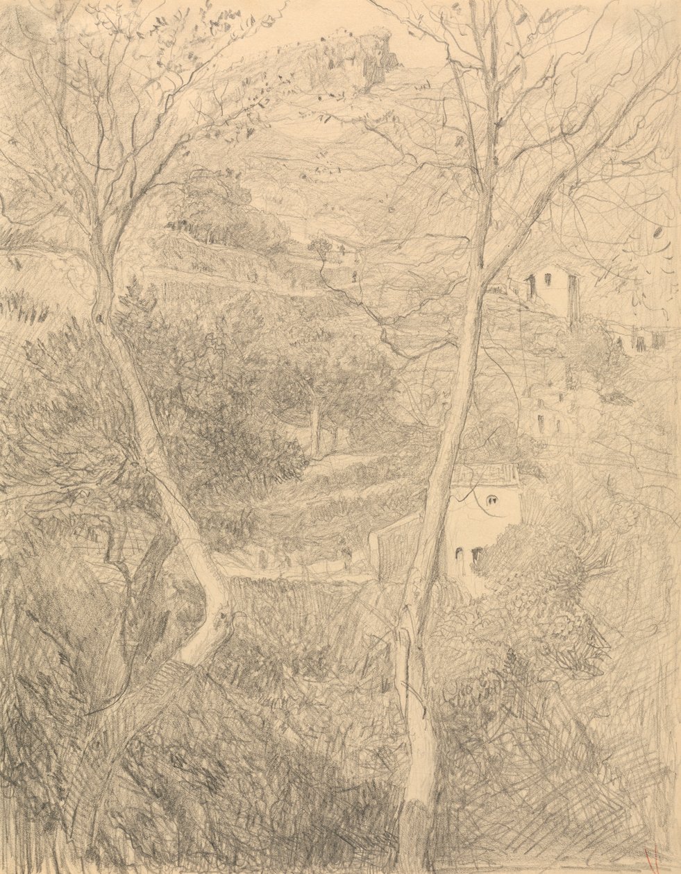 Miasteczko na wzgórzu autorstwa Sir William Blake Richmond