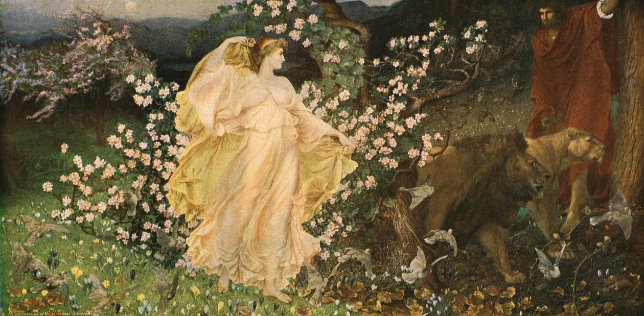 "Wenus i Anchises", c1889-1890, c1 autorstwa Sir William Blake Richmond