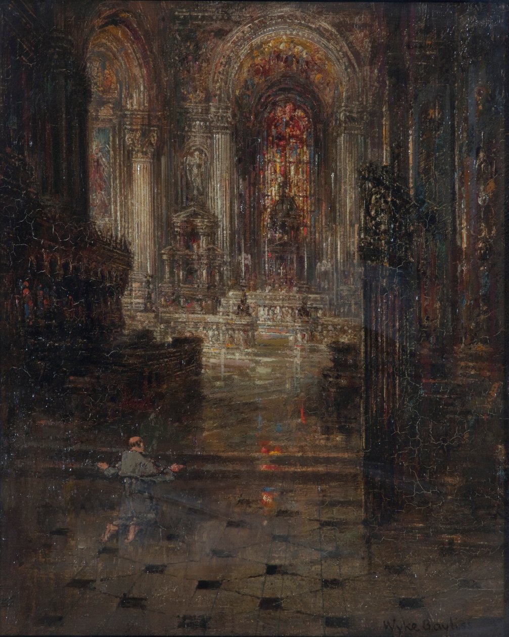 „Wnętrze katedry”, 1855-1906 autorstwa Sir Wyke Bayliss