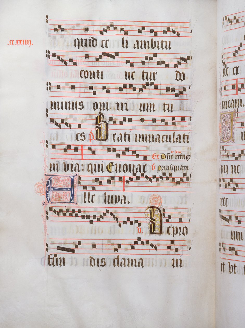 Ms 432 Temporal używany przez Siostry ze Zgromadzenia Karmelitanek z Brugii, napisany przez s. Margaritę Bruynewe, 1505 autorstwa Sister Cornelia Wulfekkercke