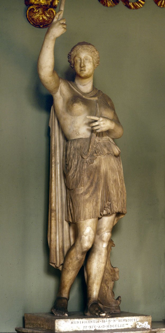 Amazonka rzeźbiarza Skopasa (lub Skopasa). Rzym, Muzeum Kapitolu. autorstwa Skopas Skopas