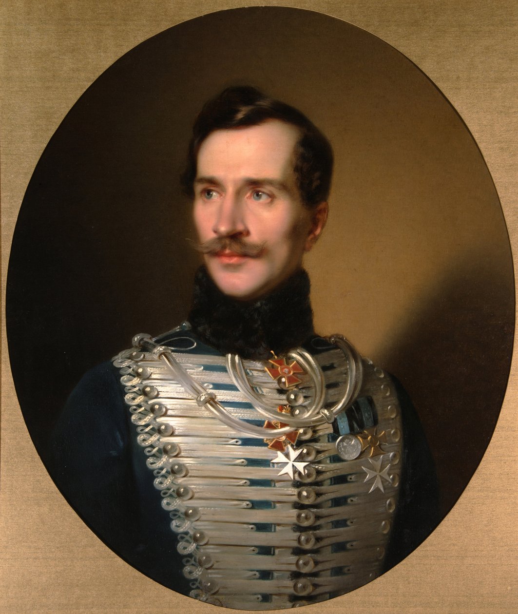 Portret księcia Michaiła Fiodorowicza Golicyna 1800-1873, początek lat 40. XIX wieku autorstwa Sándor Kozina