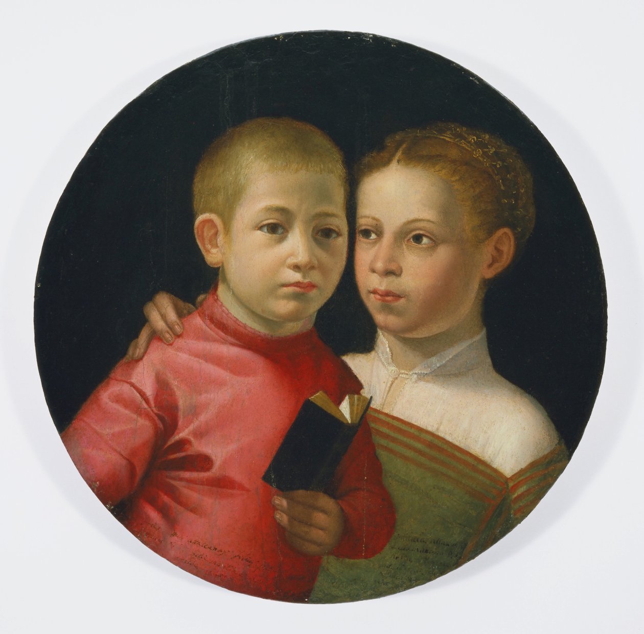 Podwójny portret chłopca i dziewczynki z rodziny Attavanti, ok. 1580 autorstwa Sofonisba Anguissola