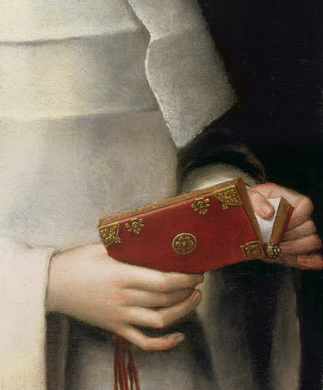 Portret siostry artystki w stroju zakonnicy olej na płótnie detal z 79749 autorstwa Sofonisba Anguissola