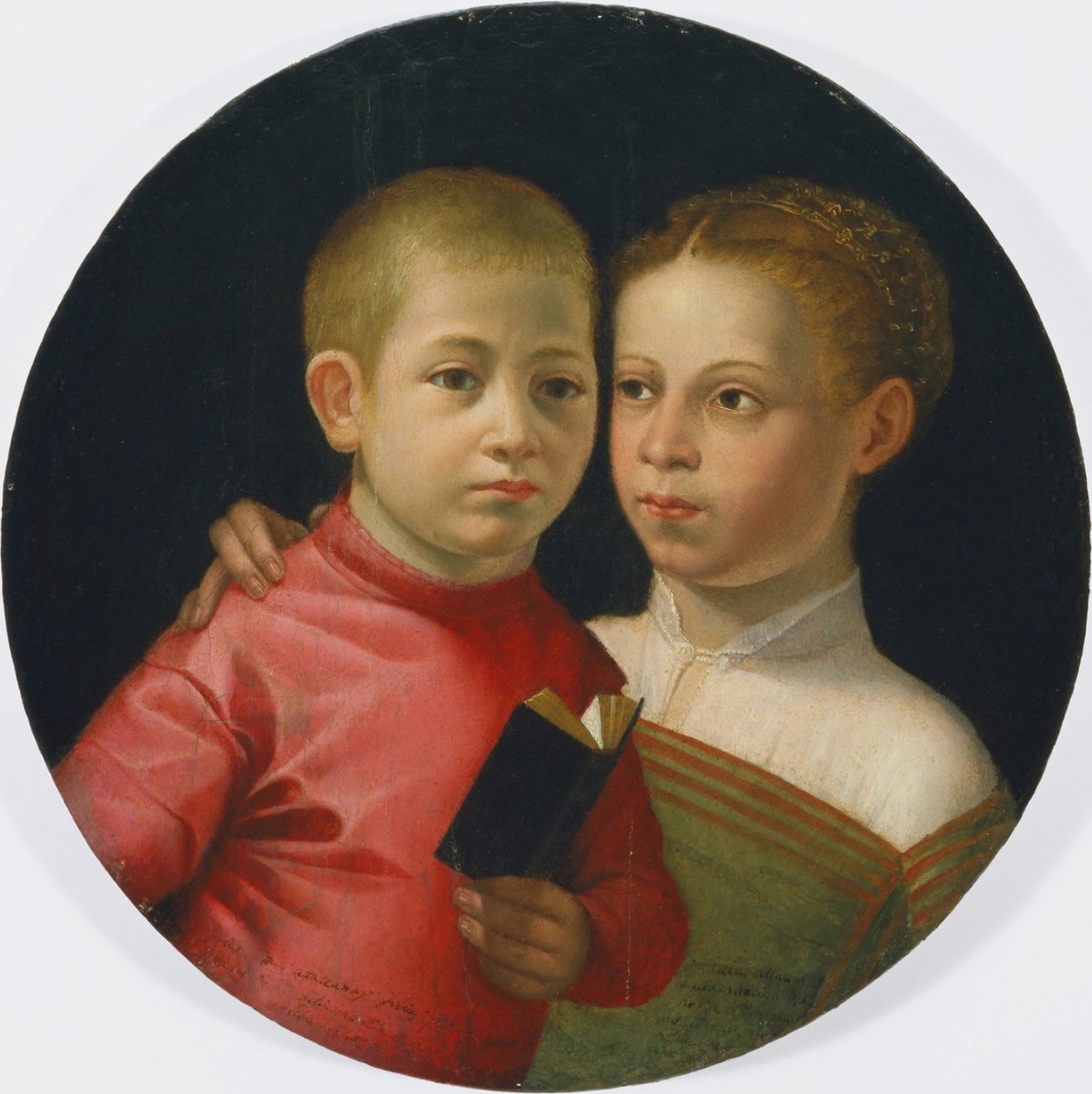 Podwójny portret chłopca i dziewczynki z rodziny Attavanti autorstwa Sofonisba Anguissola