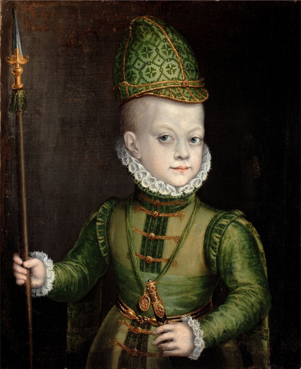 Portret chłopca na hiszpańskim dworze autorstwa Sofonisba Anguissola