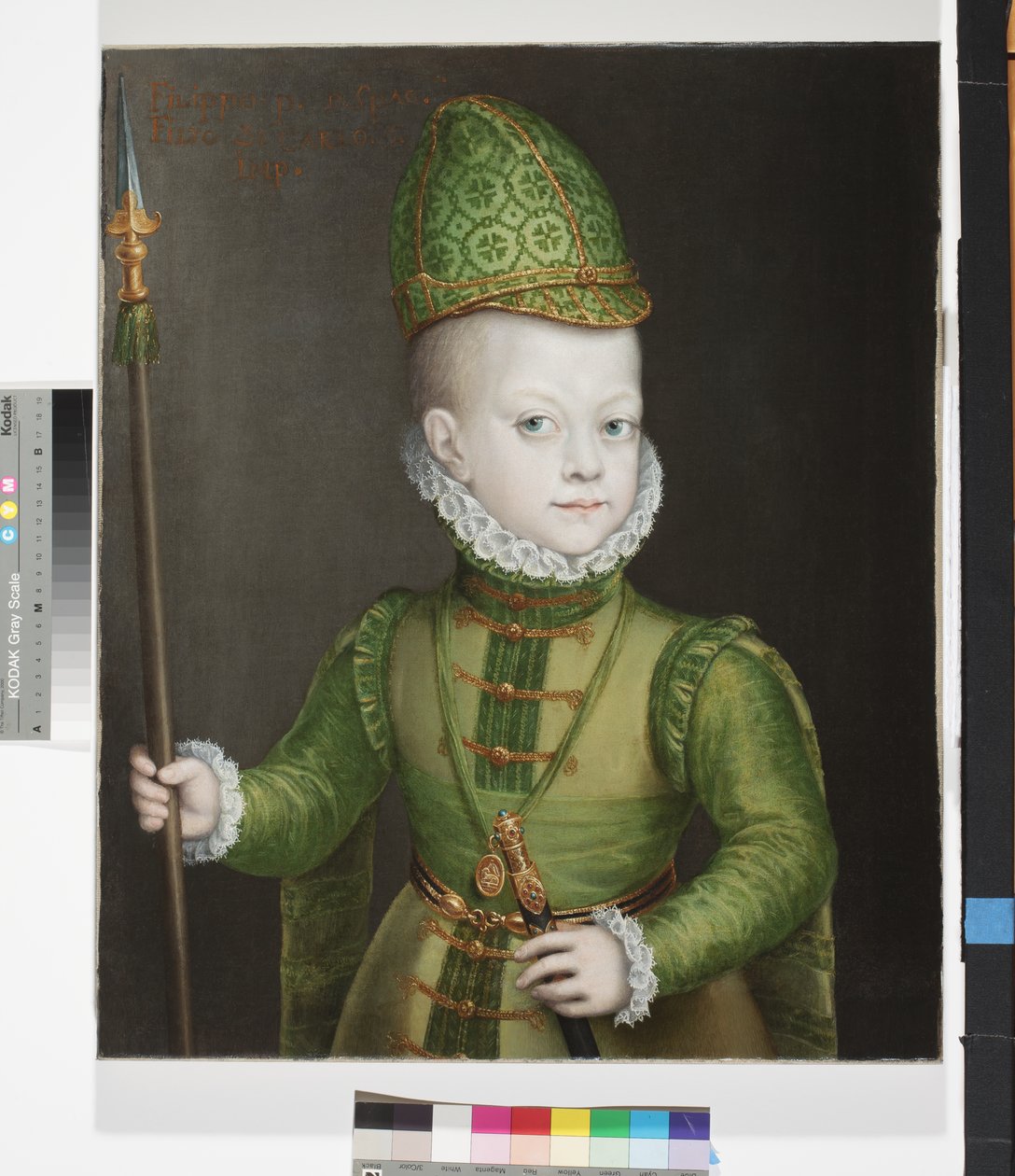 Portret chłopca na dworze hiszpańskim, ok. 1565-70 autorstwa Sofonisba Anguissola