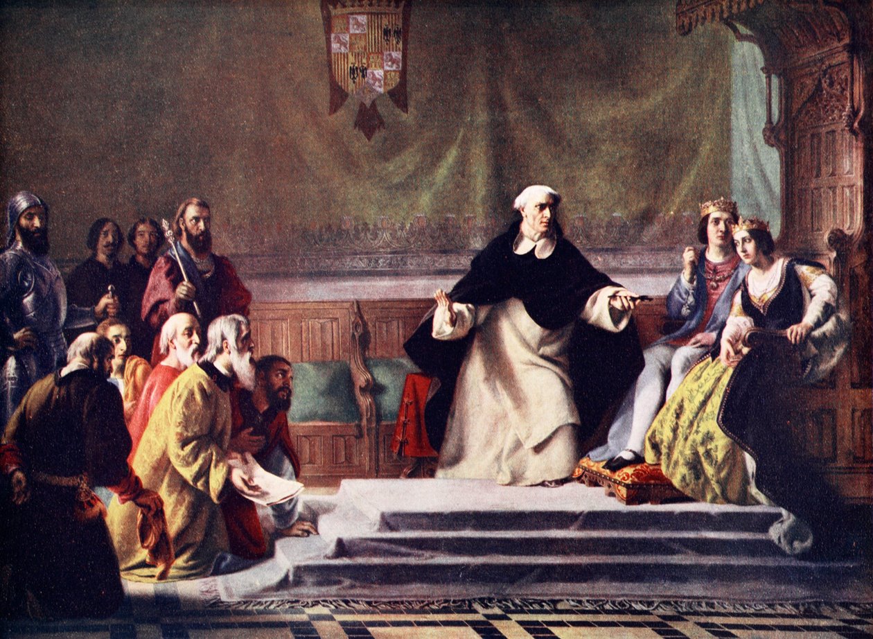 Wypędzenie Żydów z Hiszpanii autorstwa Solomon (after) Hart