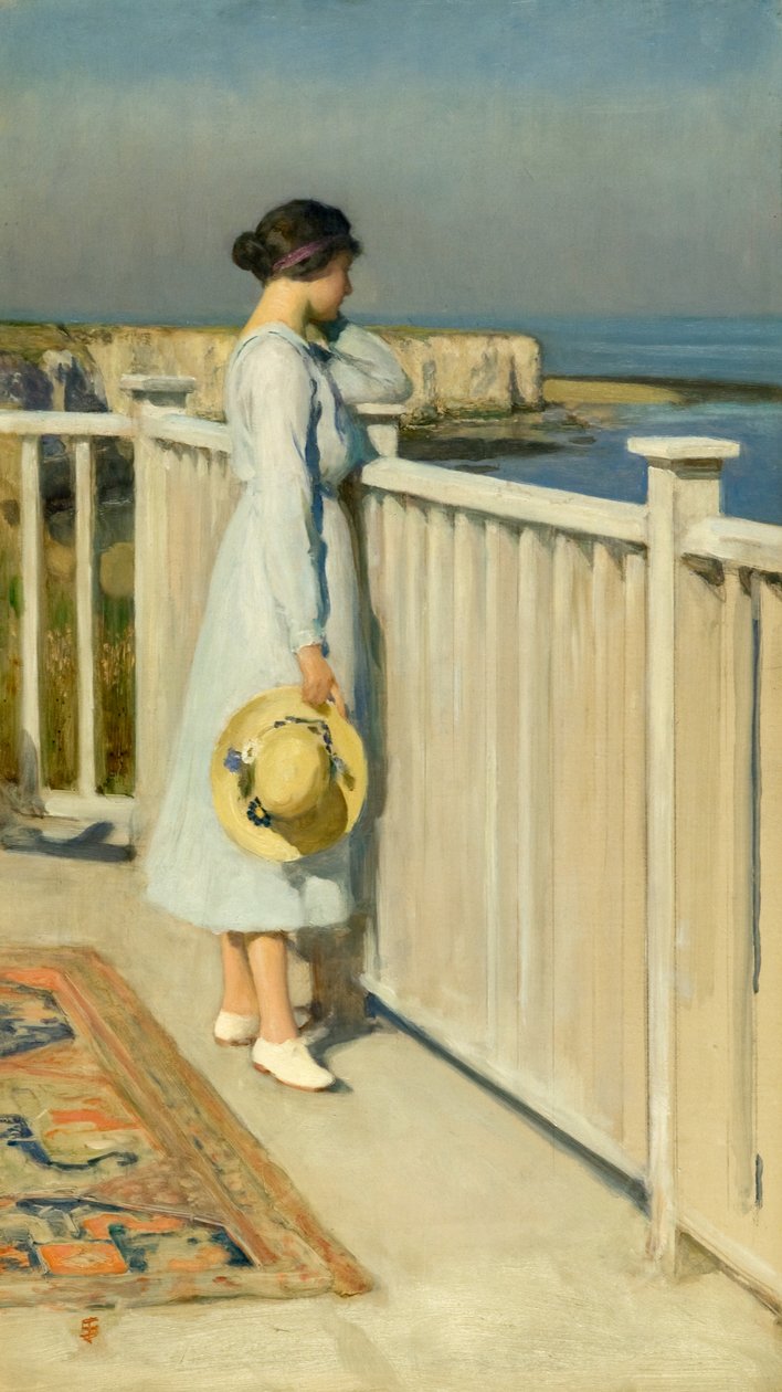 Z dachu mojej pracowni, ok. 1909 (olej na płótnie) autorstwa Solomon Joseph Solomon