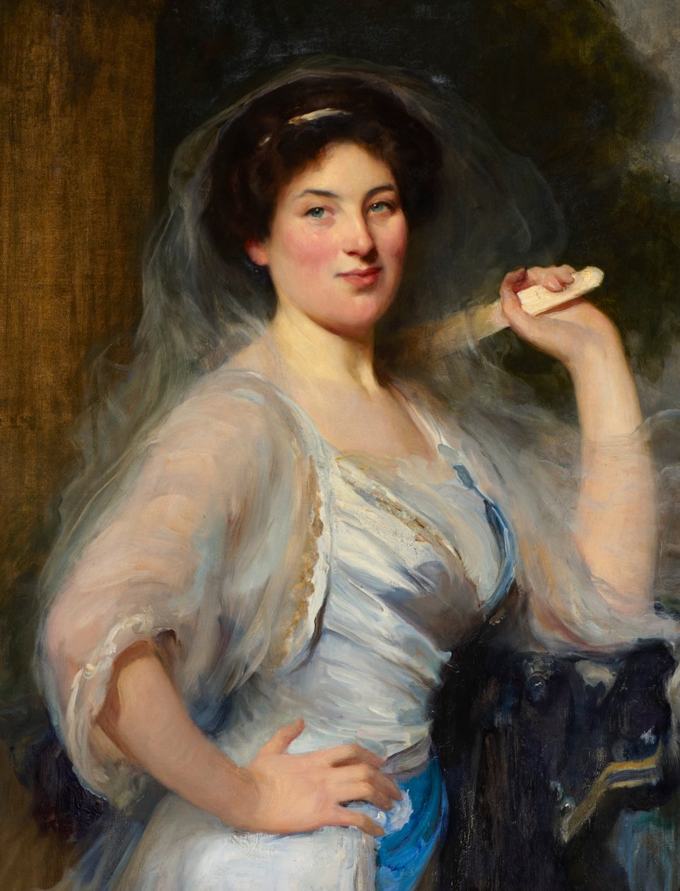 Portret Gertrudy Salaman, siostrzenicy artysty (olej na płótnie) autorstwa Solomon Joseph Solomon