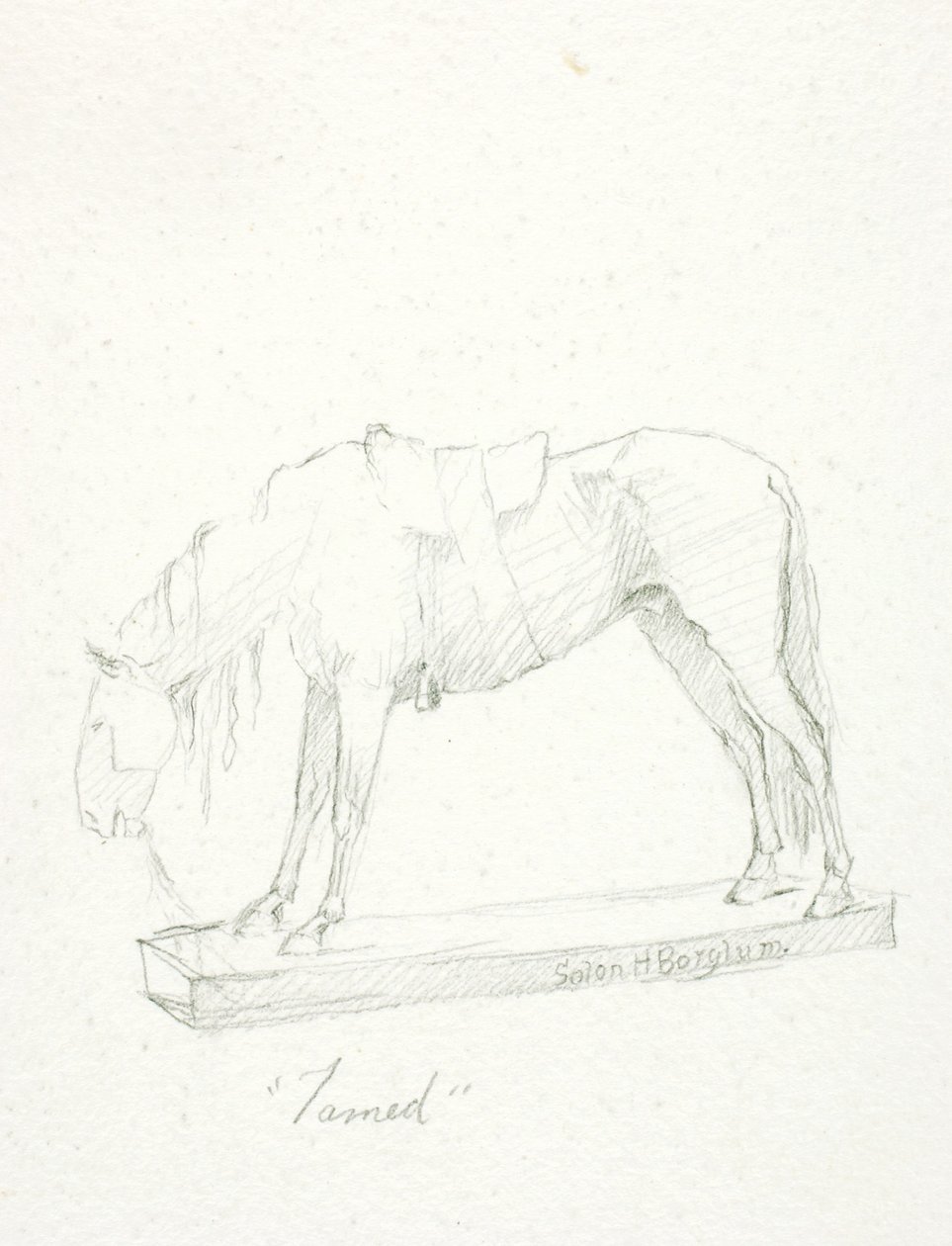 Oswojony autorstwa Solon H. Borglum