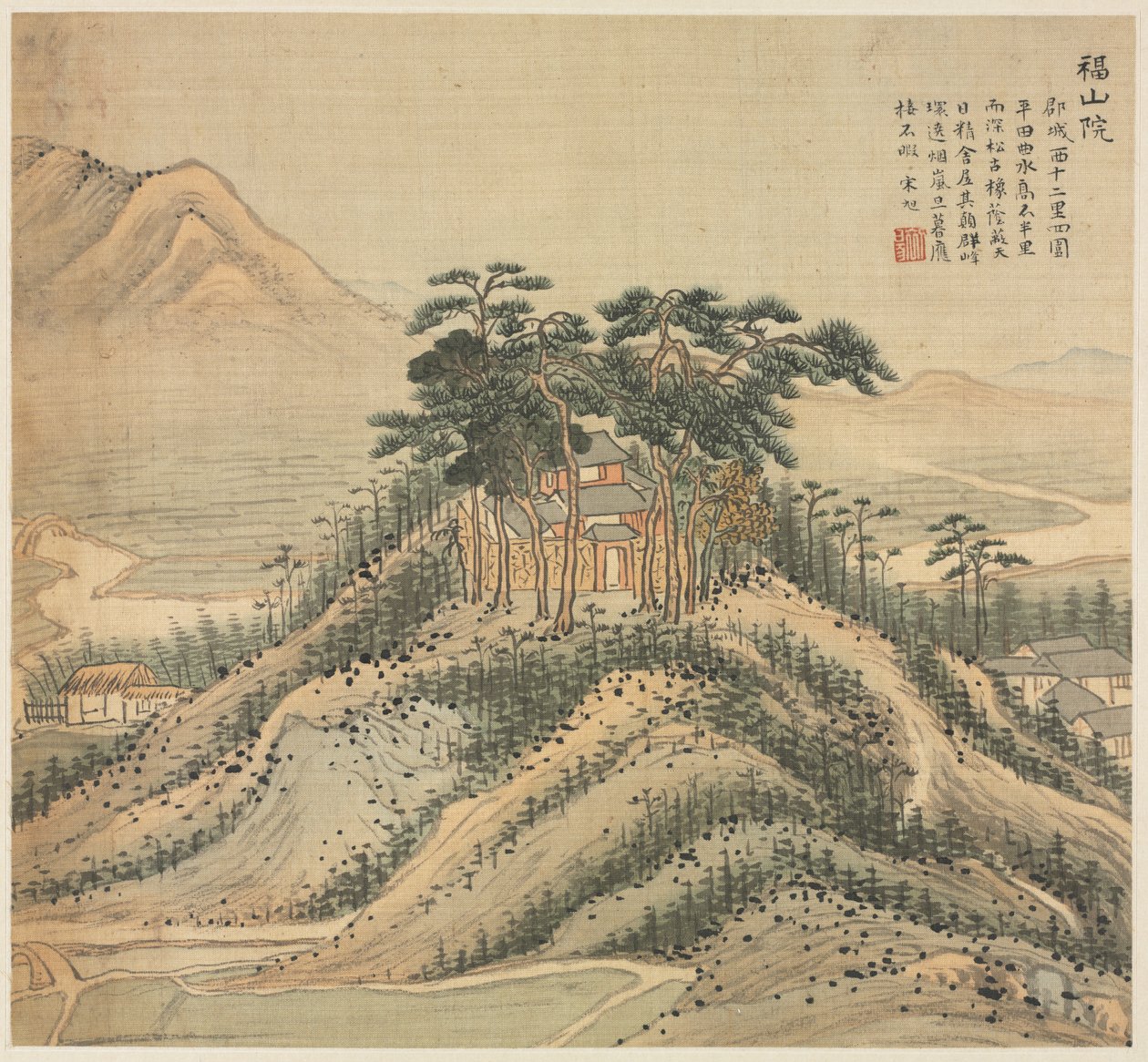 Klasztor Fushan, 1500s. autorstwa Song Xu