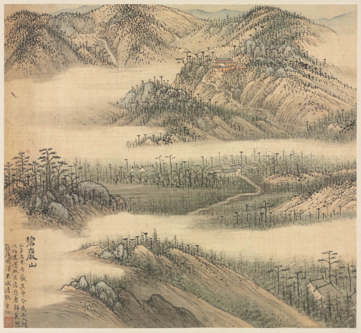 Mt. Biyan Green Cliff, 1500s. autorstwa Song Xu