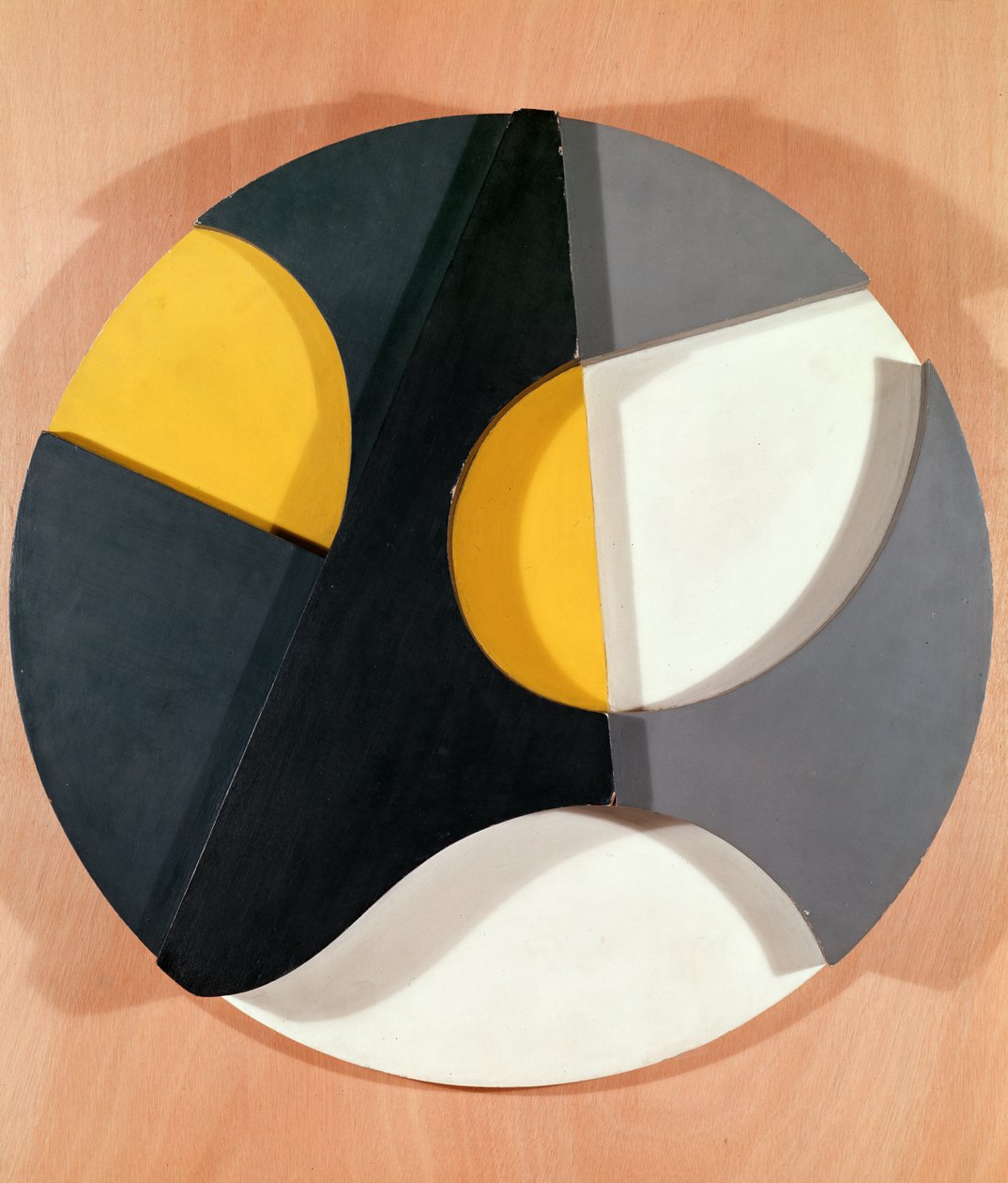 Płaskorzeźba z 4 poziomami, 1936 (drewno malowane) autorstwa Sophie Taeuber Arp