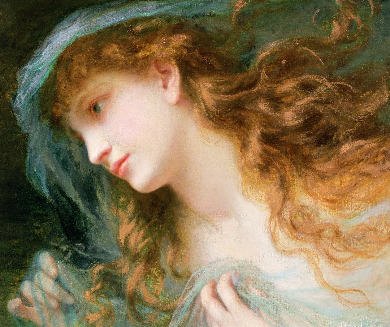Głowa nimfy autorstwa Sophie Gengembre Anderson