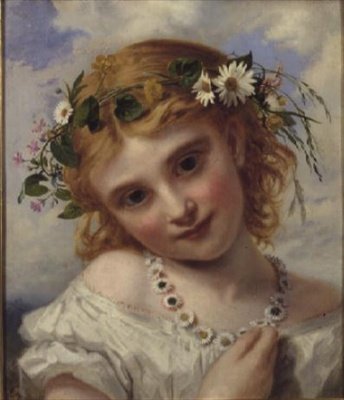 Młoda dziewczyna z girlandą Małgorzaty autorstwa Sophie Anderson