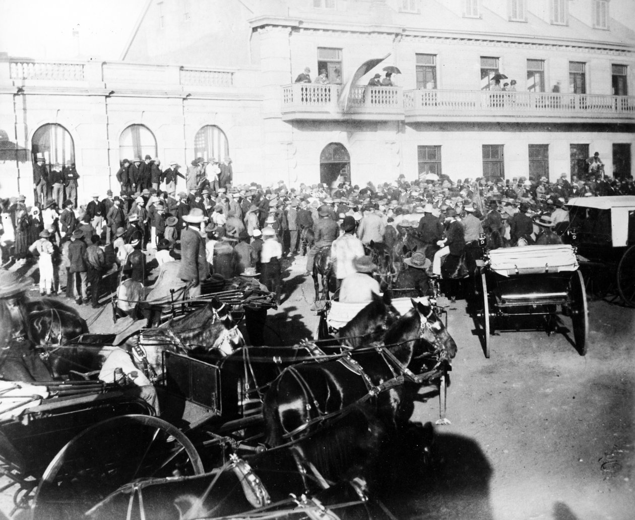 Recepcja Volksraad w Johannesburgu, c.1895 autorstwa South African Photographer