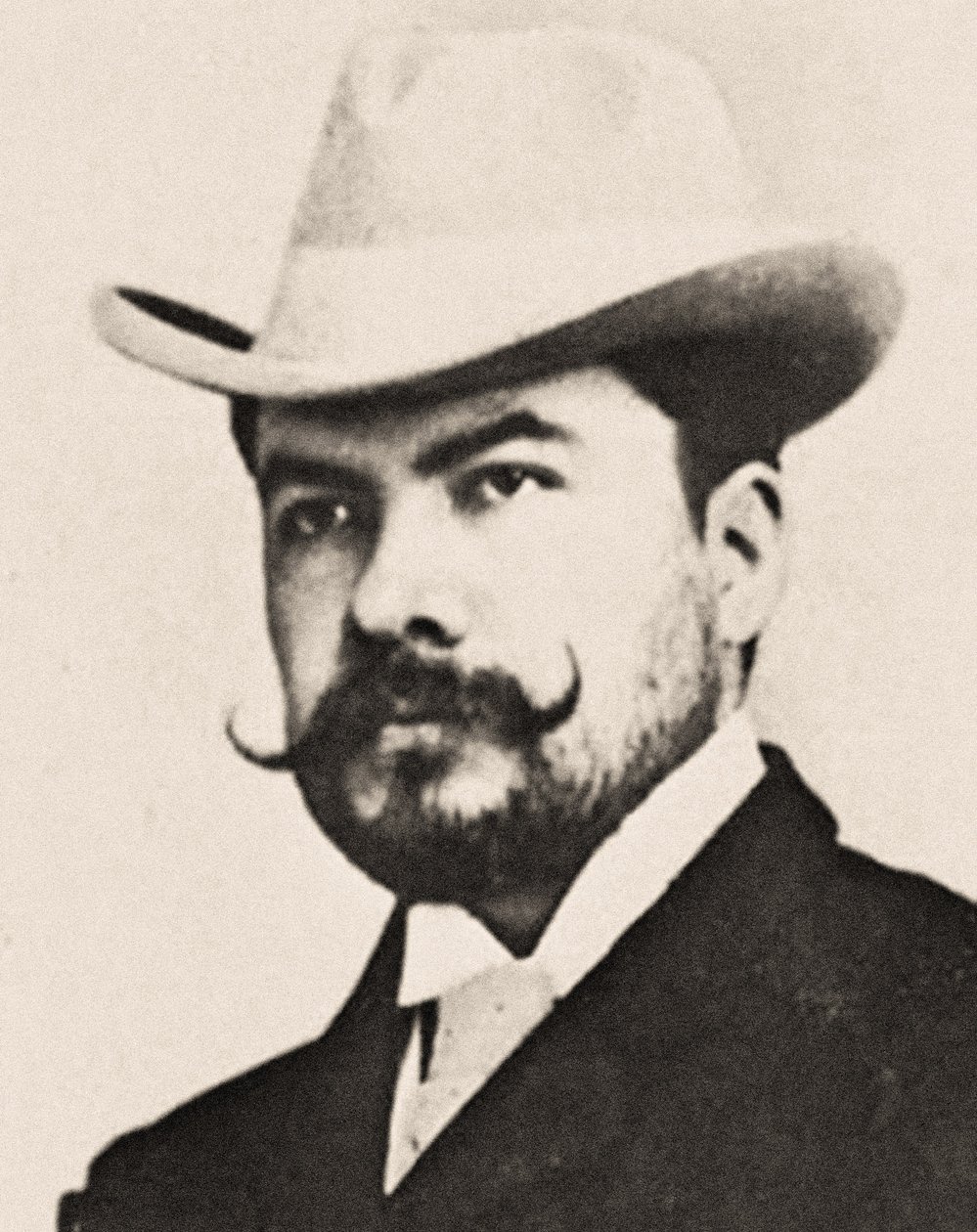 Portret Rubéna Darío .a autorstwa South American School