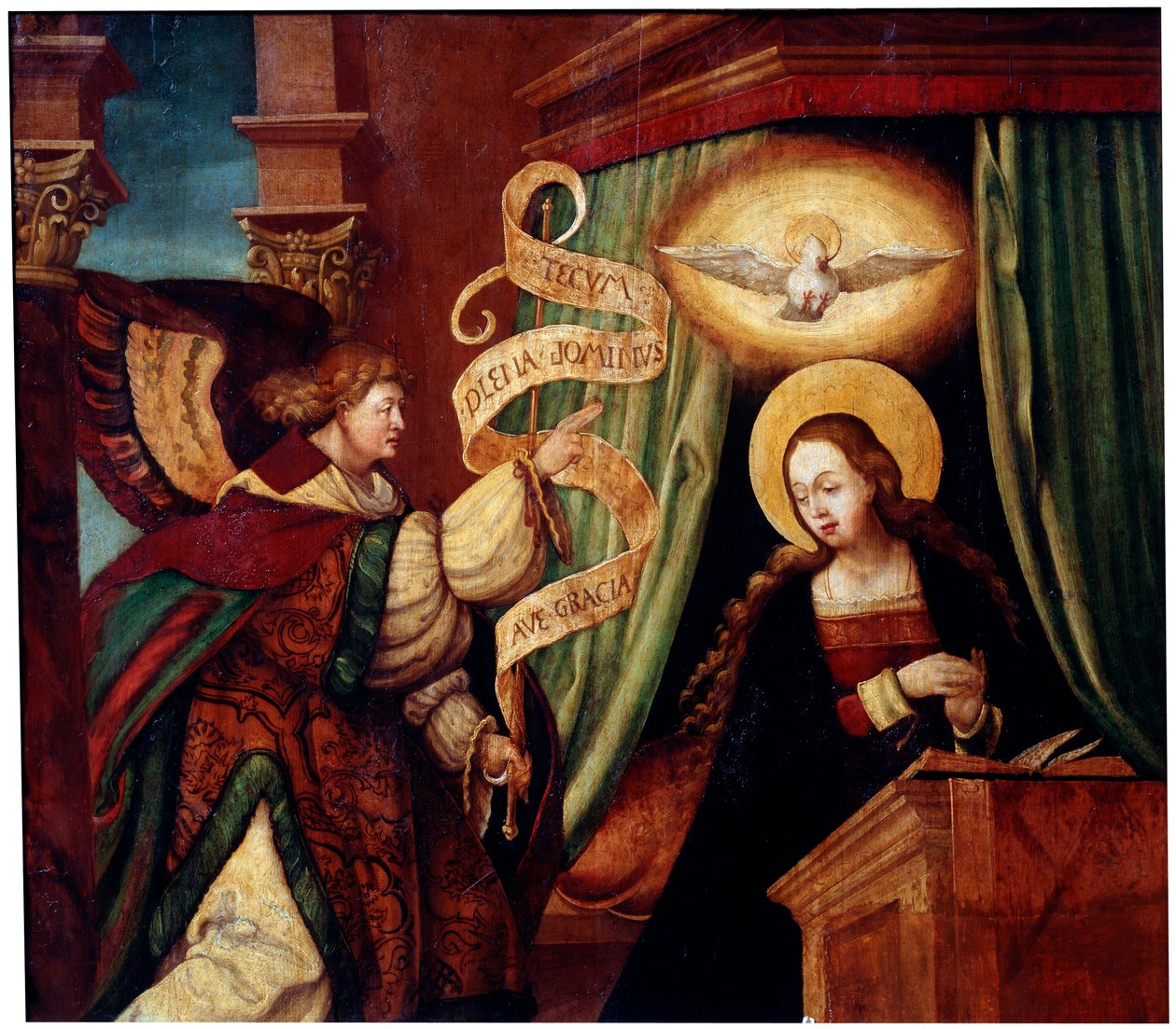 Zwiastowanie”, ok. 1520. autorstwa South German master