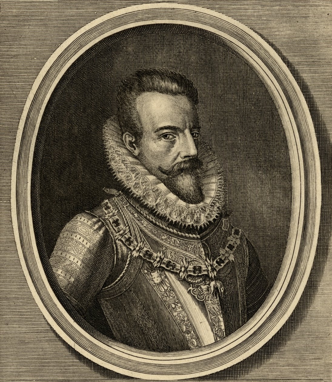 Alessandro Farnese (1545-92) książę Parmy autorstwa Spanish School