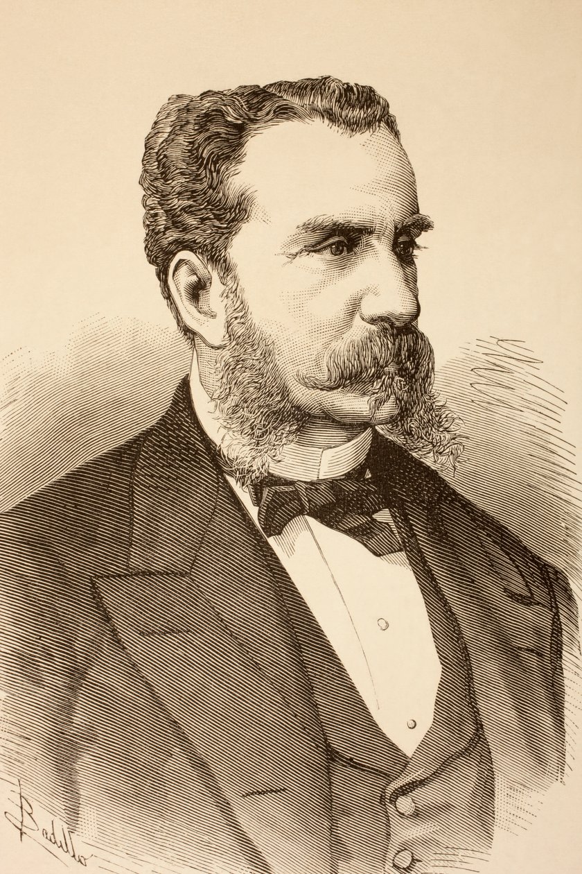 Antonio Gonzalez de Aguilar y Correa, z „La Ilustracion Espanola y Americana” z 1881 r. autorstwa Spanish School