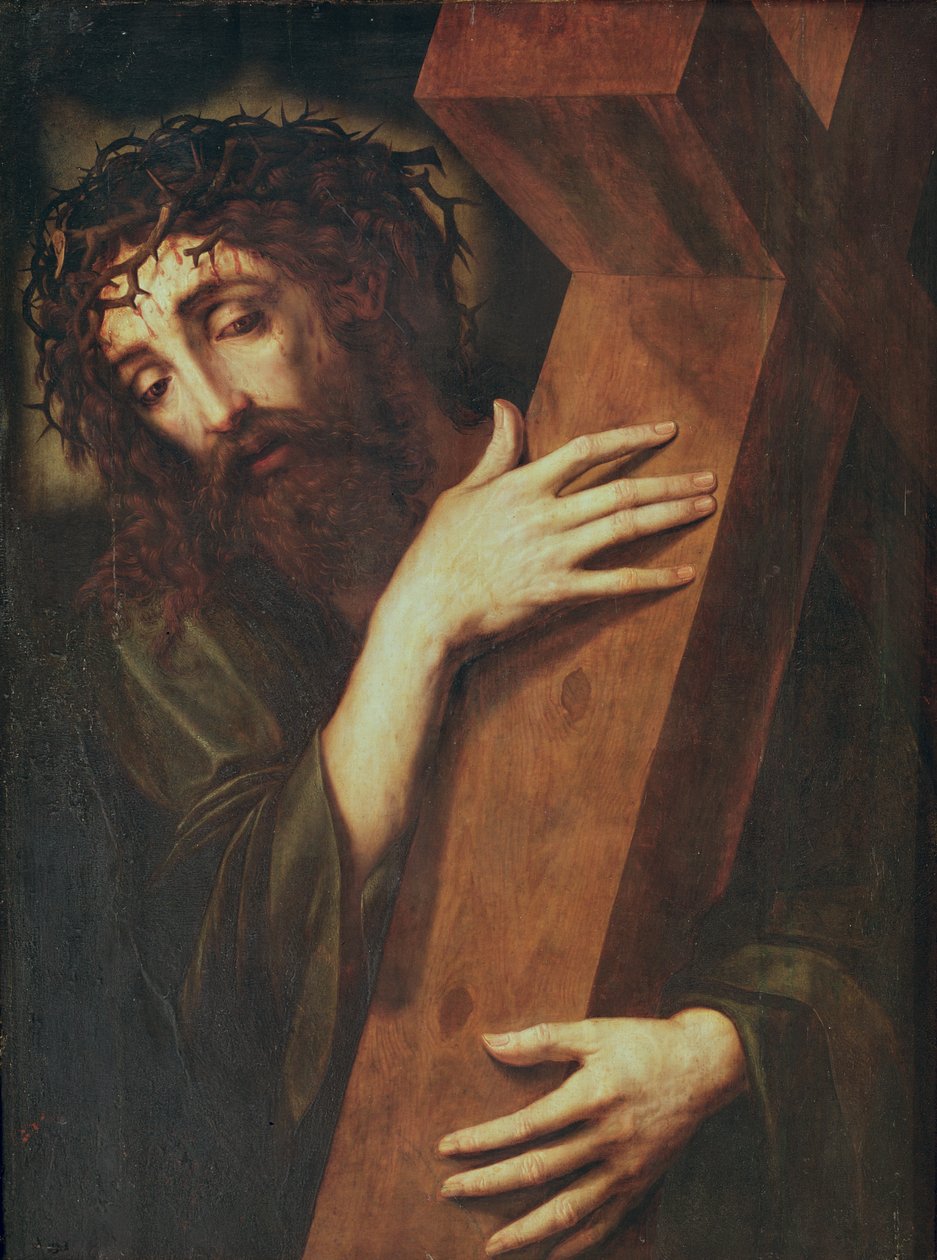 Chrystus niosący krzyż autorstwa Spanish School