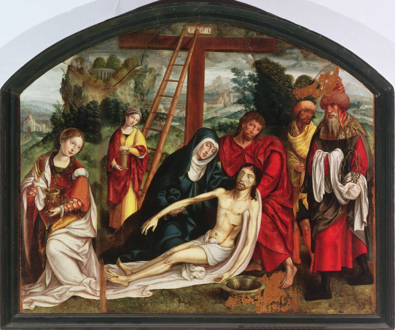 Zejście z krzyża (panel) autorstwa Spanish School
