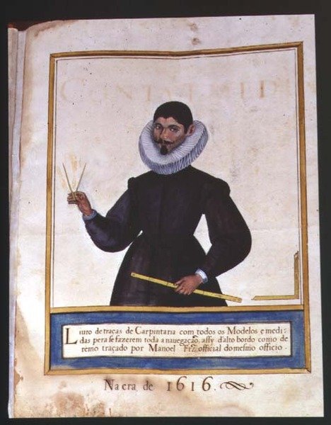 Strona tytułowa Księgi wzorów stolarskich Carpintero, 1616 autorstwa Spanish School