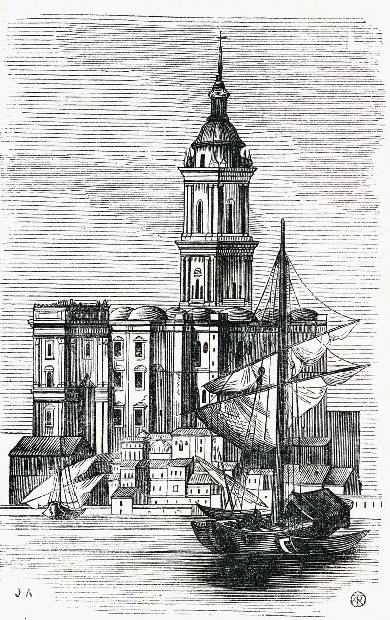 Katedra w Maladze, Hiszpania, połowa XIX wieku autorstwa Spanish School