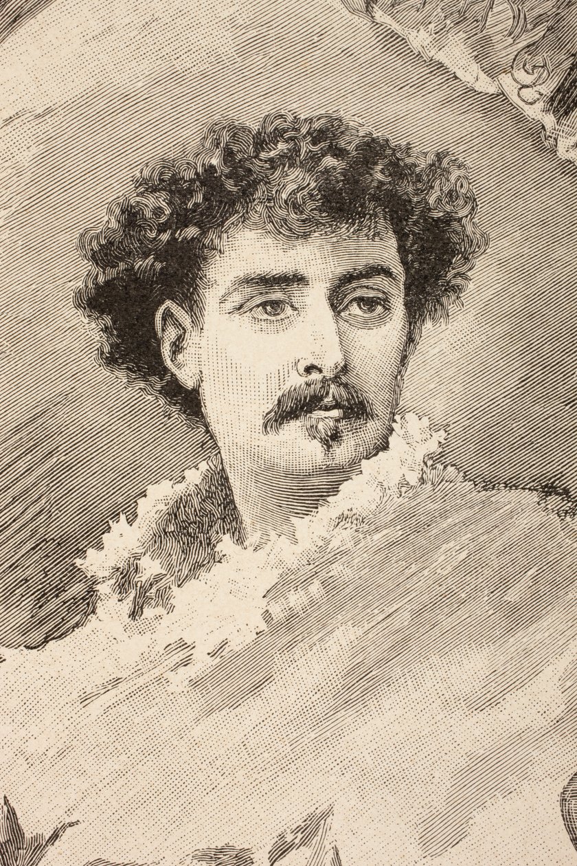 Mariano Fortuny y Marsal, z „Album Artistico”, wydana ok. 1890 r. autorstwa Spanish School