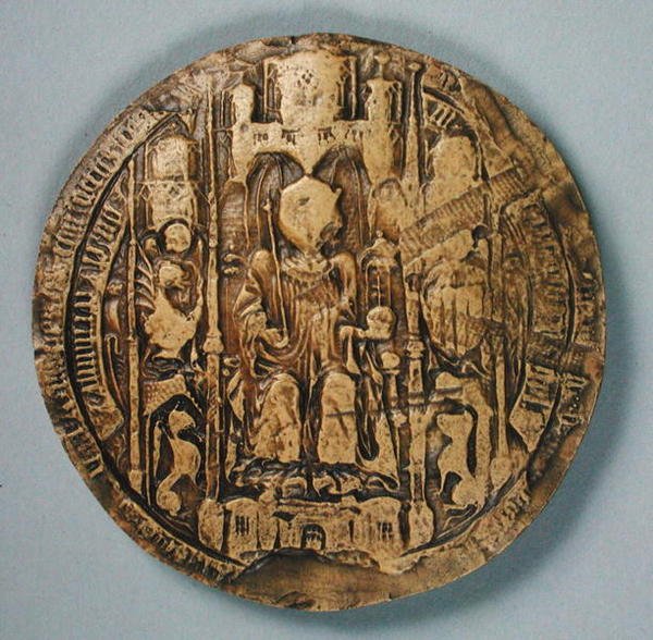 Pieczęć Jana II (1397-1479) króla Nawarry autorstwa Spanish School