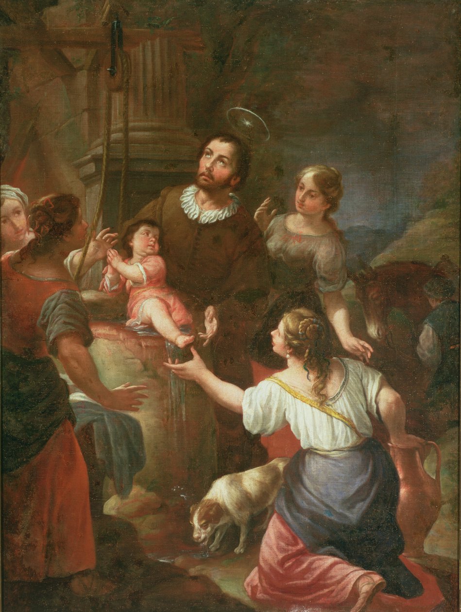 Św. Izydor i cud studni, szkoła madrycka autorstwa Spanish School