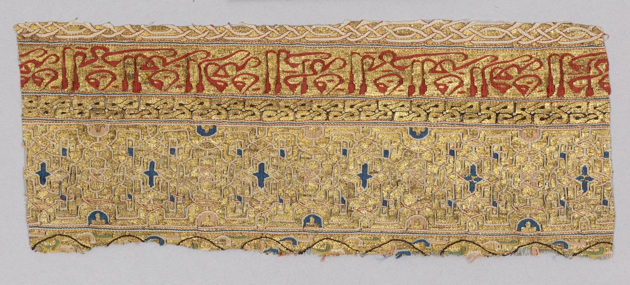 Fragment tkaniny z dalmatyki San Valerius autorstwa Spanish School