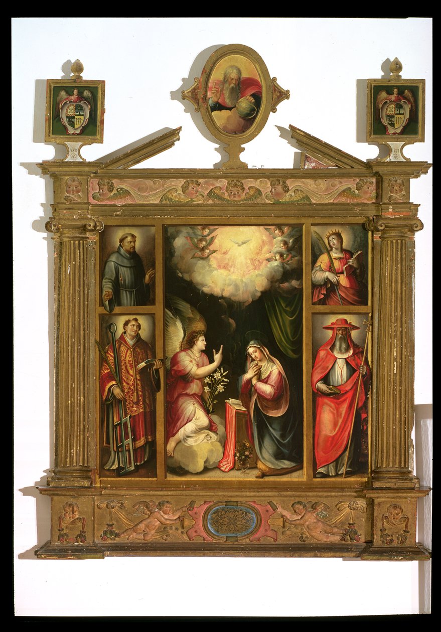 Zwiastowanie, 1581 (panel) autorstwa Spanish School