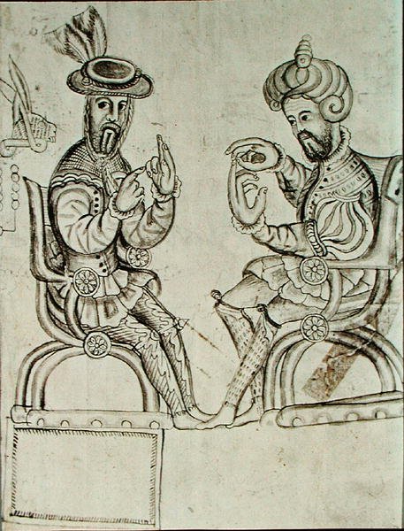 Kopia faksymile strony kodeksu Yanhuitlan (litografia) autorstwa Spanish Colonial (after)