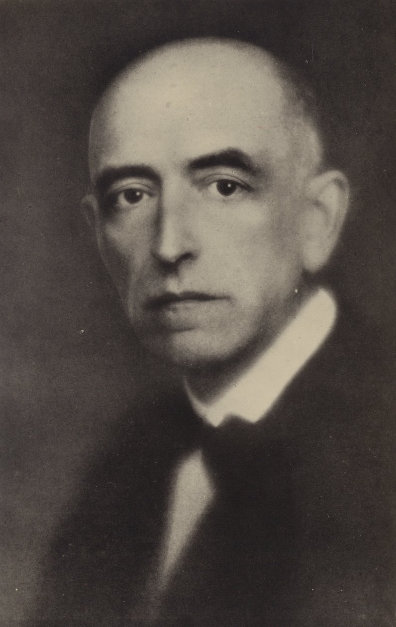 Manuel de Falla, hiszpański kompozytor (1876-1946) (zdjęcie czarno-białe) autorstwa Spanish Photographer