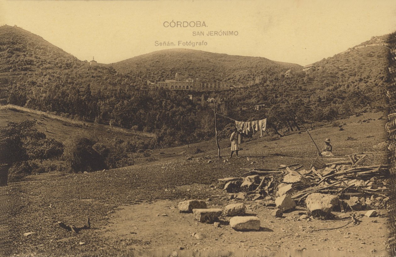 Klasztor San Jeronimo, Kordoba, Hiszpania (zdjęcie czarno-białe) autorstwa Spanish Photographer