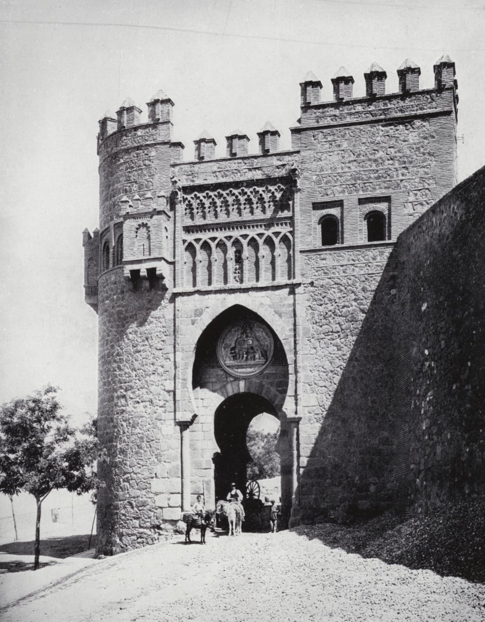 Puerta Del Sol, Toledo (zdjęcie czarno-białe) autorstwa Spanish Photographer