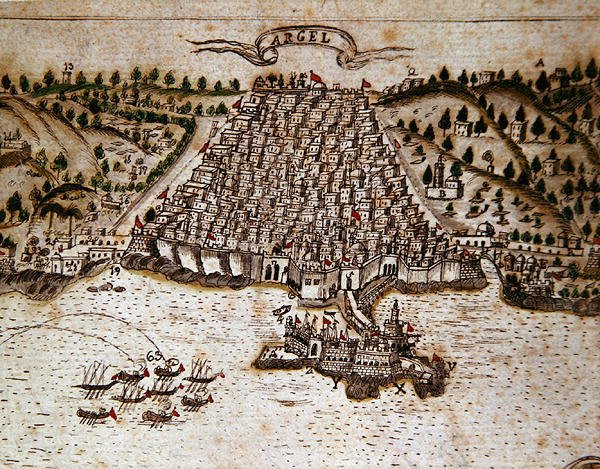 Algier (pióro i atrament oraz akwarela na papierze) (detal 268751) autorstwa Spanish School