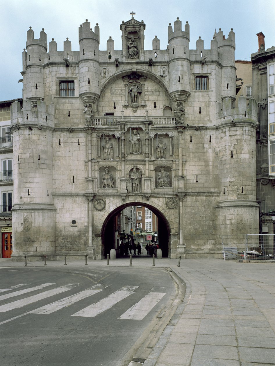 Arco de Santa Maria, niegdyś część murów miejskich autorstwa Spanish School