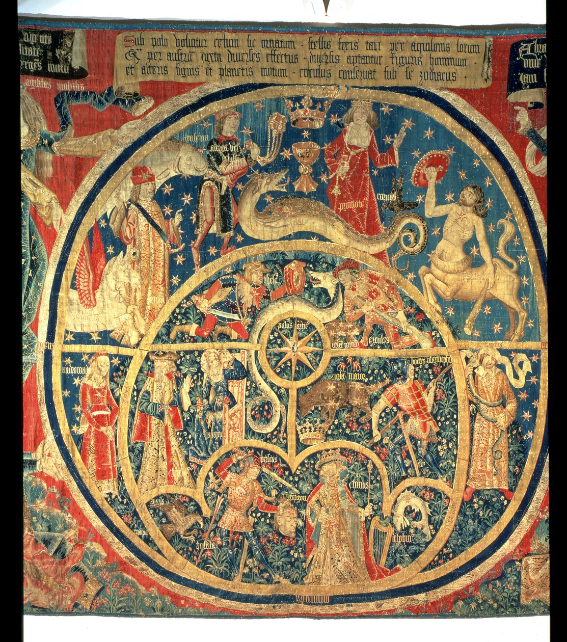 Gobelin astrologiczny (detal centralny) autorstwa Spanish School