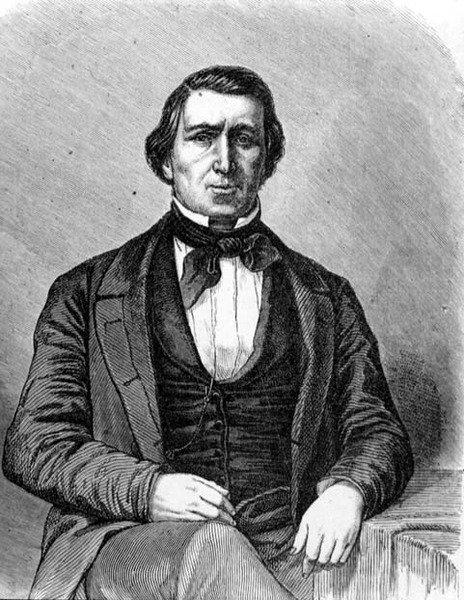 Brigham Young (1801-77) Drugi Prezydent Kościoła Mormonów i założyciel Salt Lake City w stanie Utah, z „La Vuelta al Mundo”, opublikowanej w Madrycie autorstwa Spanish School