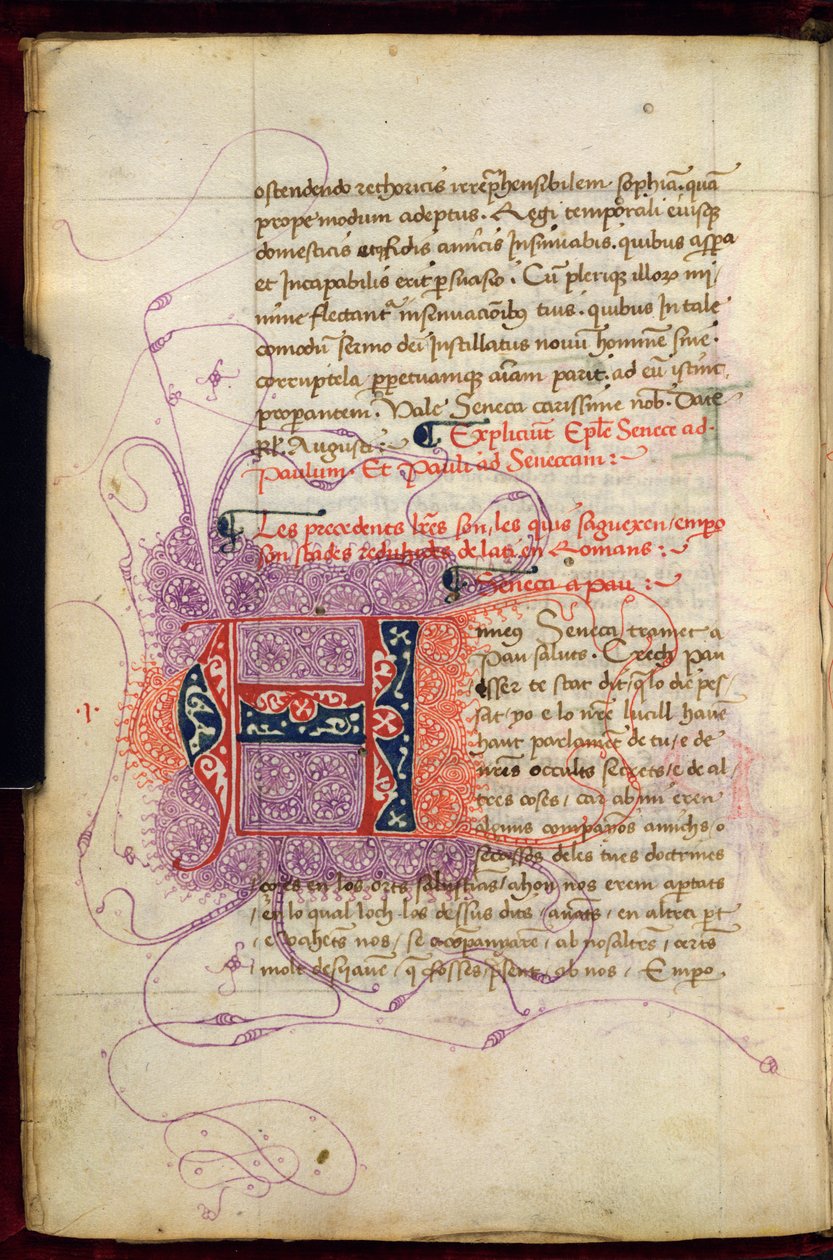 Burney 252, fa. 4v, inicjał łamigłówki 