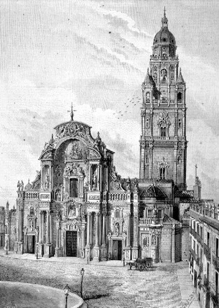Mursijos katedra, Ispanija autorstwa Spanish School