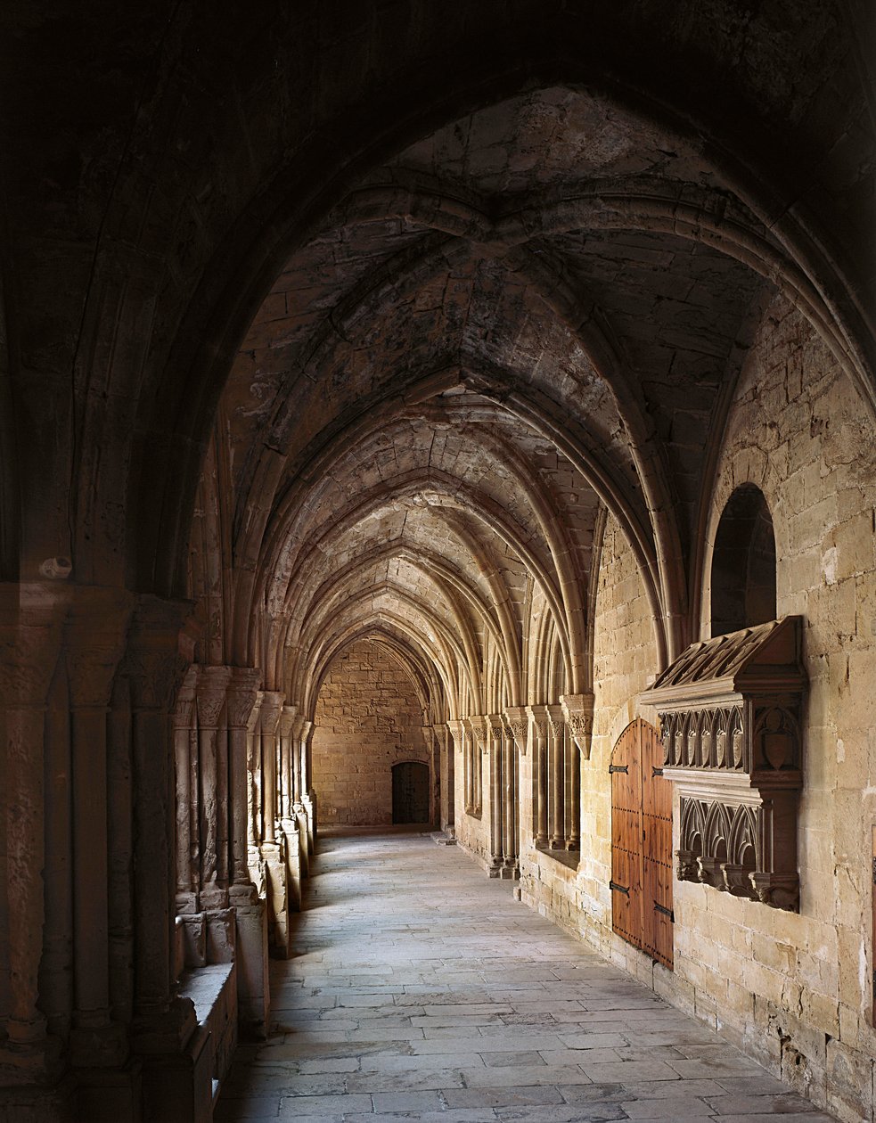 Klasztor Rycerzy Klasztoru Poblet, Vimbodi, Hiszpania autorstwa Spanish School