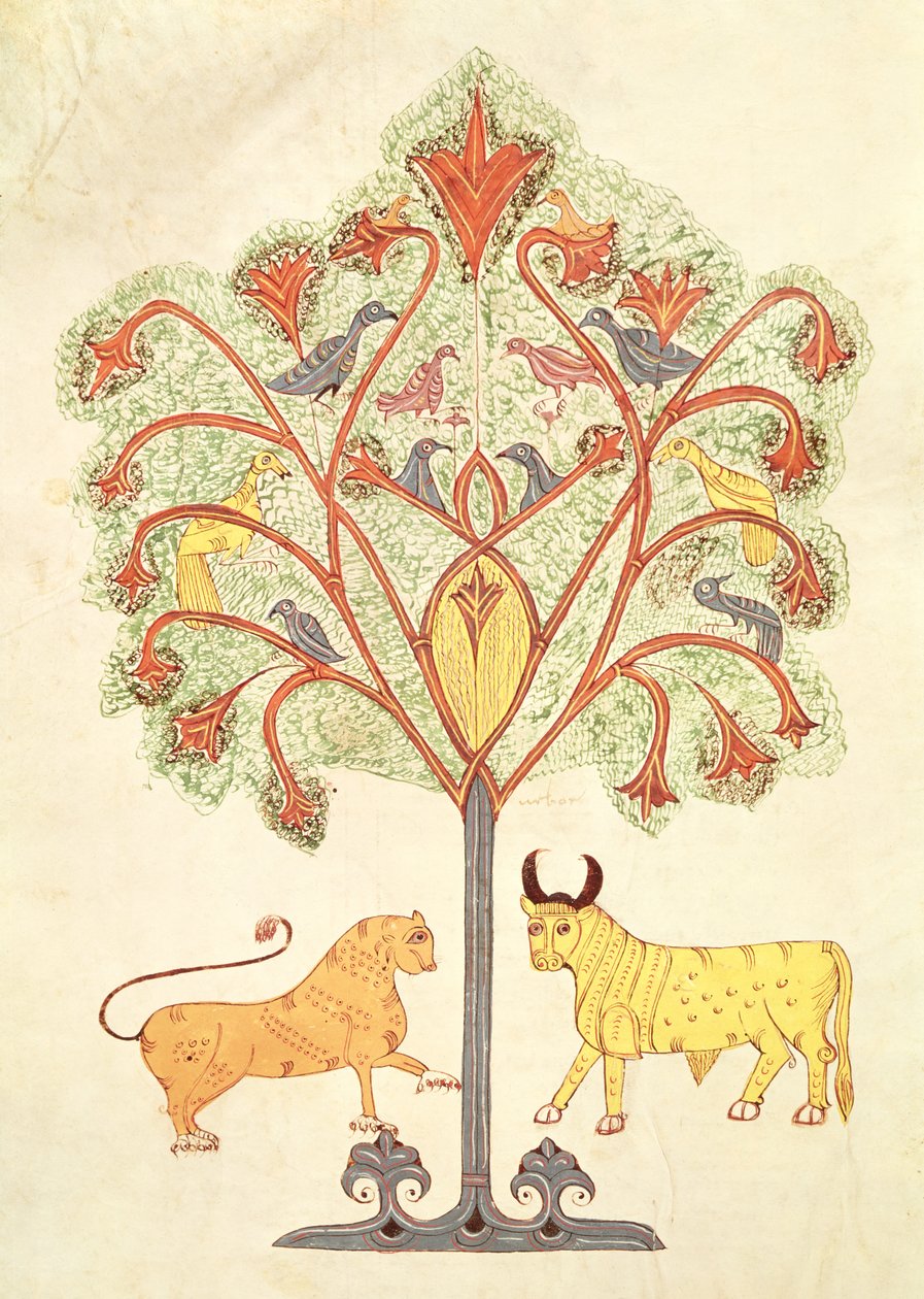 Fol.319v Sen Nabuchodonozora, z Biblii Mozarabe autorstwa Spanish School