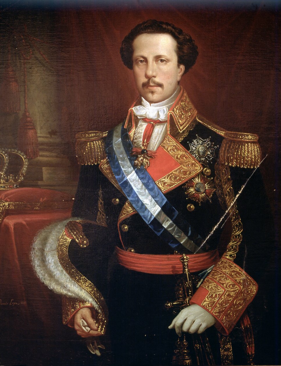 Franciszek z Asyżu y, Burbon (olej na płótnie) autorstwa Spanish School