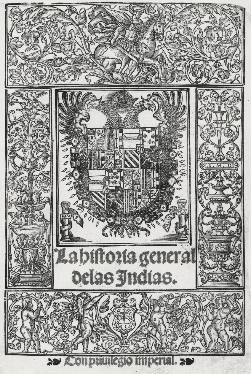 Frontyspis z „Ogólnej historii Indii” autorstwa Spanish School